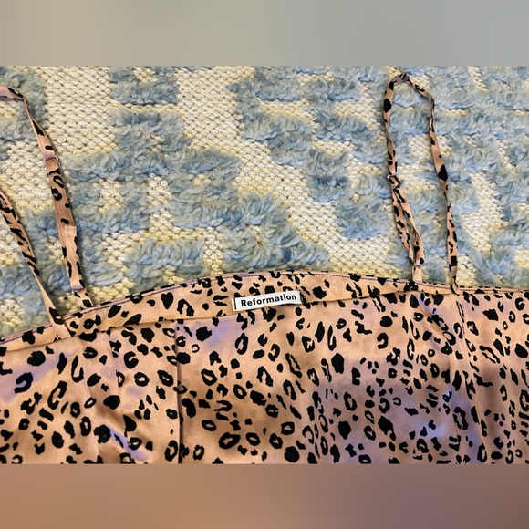 Reformation Silk Two-Piece Leopard Skirt Set - Picture 7 of 9